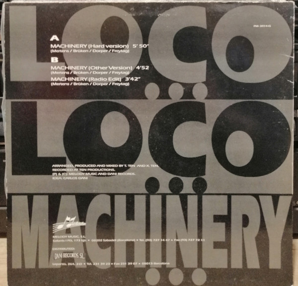 Loco Loco - Machinery | Melody (PM-3914-G) - 2