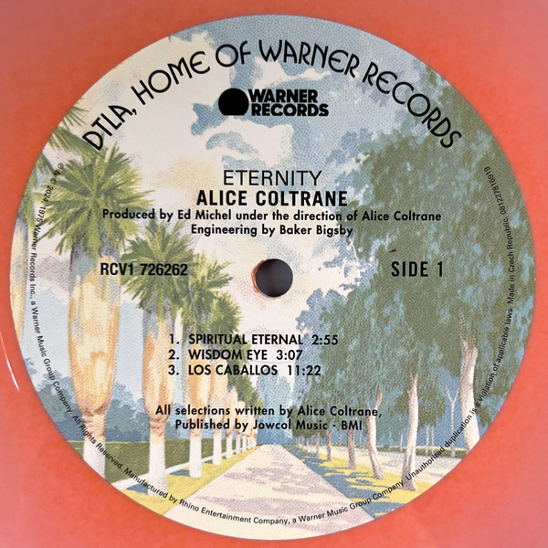 Alice Coltrane - Eternity | Warner Records (RCV1 726262) - 5