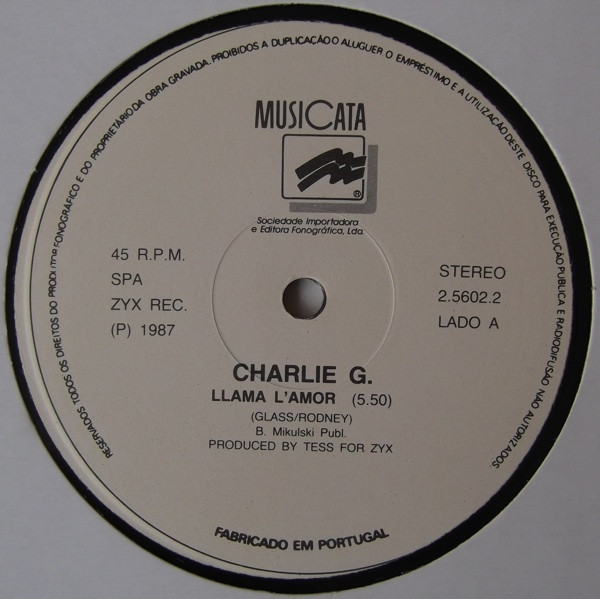 Charlie Glass - Llama L'amor | Musicata (2 5602 2) - 3