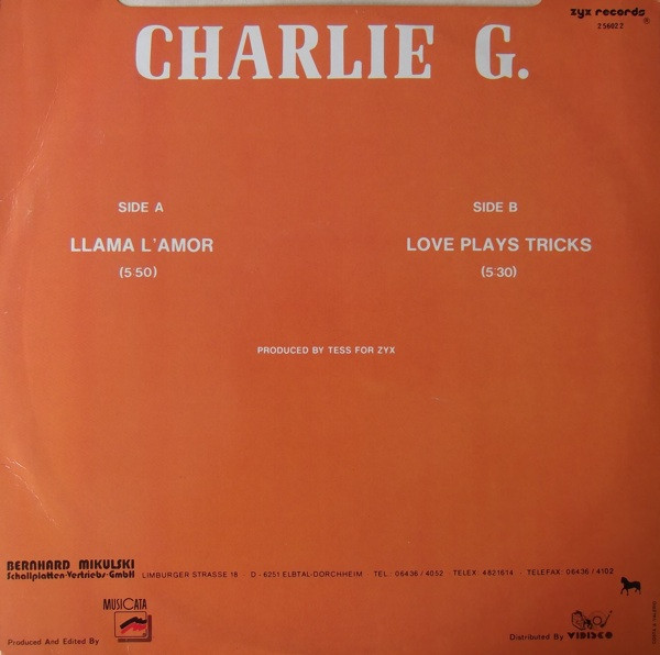 Charlie Glass - Llama L'amor | Musicata (2 5602 2) - 2