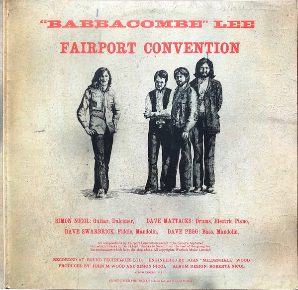 Fairport Convention - "Babbacombe" Lee | Island Records (ILPS 19176) - 3 Fairport Convention - "Babbacombe" Lee | Island Records (ILPS 19176) - 3