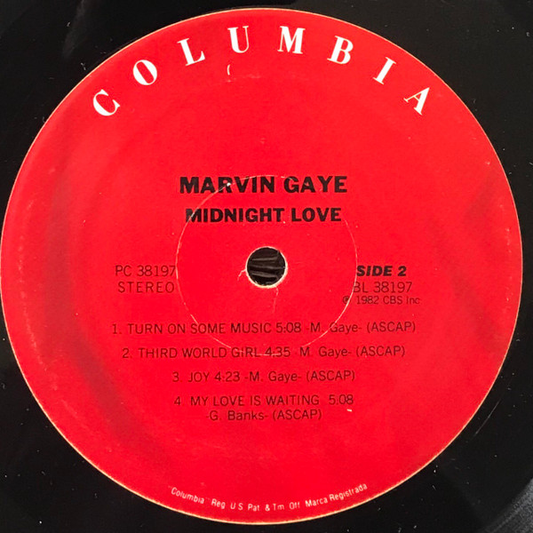 Marvin Gaye - Midnight Love | Columbia (PC 38197) - 4 Marvin Gaye - Midnight Love | Columbia (PC 38197) - 4