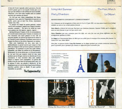 The Style Council - À Paris | Polydor (TSC 3) - 2