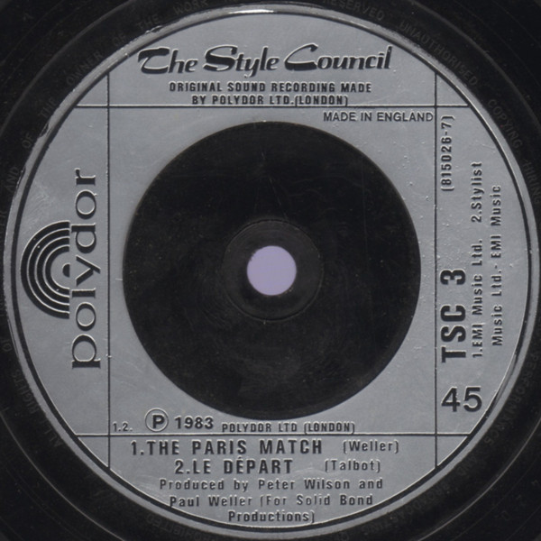 The Style Council - À Paris | Polydor (TSC 3) - 4