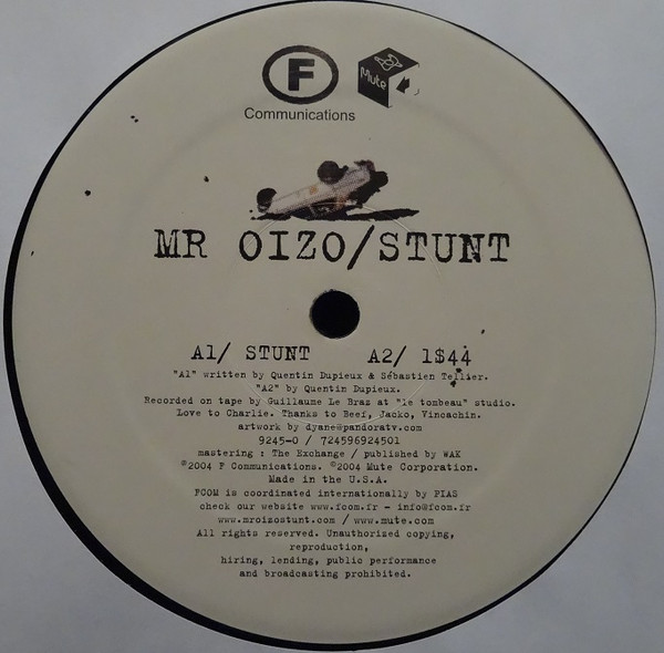 Mr. Oizo - Stunt | Mute (MUTE 9245-0) - 3