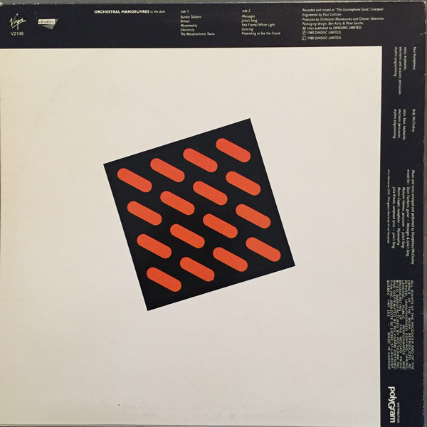 Orchestral Manoeuvres In The Dark - Orchestral Manoeuvres In The Dark [Vinyl] | Dindisc (V2149) - 2