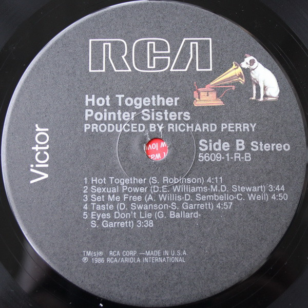 Pointer Sisters - Hot Together | RCA Victor (5609-1-R) - 4 Pointer Sisters - Hot Together | RCA Victor (5609-1-R) - 4