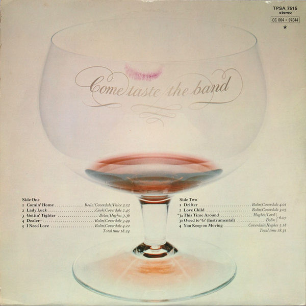 Deep Purple - Come Taste The Band | Purple Records (TPSA 7515) - 3 Deep Purple - Come Taste The Band | Purple Records (TPSA 7515) - 3