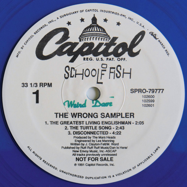 School Of Fish - The Wrong Sampler | Capitol Records (SPRO-79777) - 2