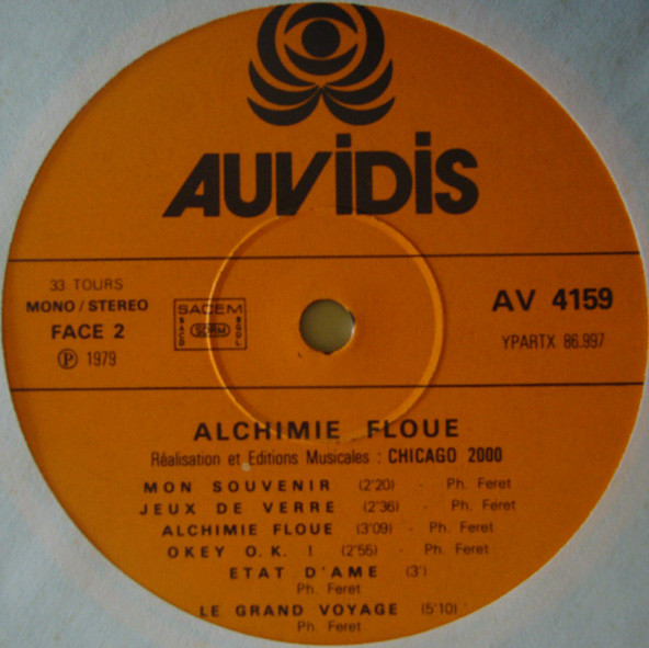Philippe Feret - Alchimie Floue | Auvidis (AV 4159) - 4 Philippe Feret - Alchimie Floue | Auvidis (AV 4159) - 4