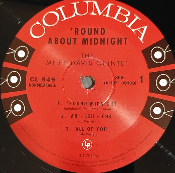 Miles Davis - 'Round About Midnight | Columbia (CL 949) - 3