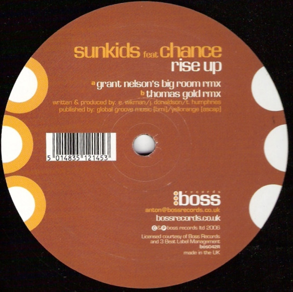 Sunkids Feat Chance - Rise Up (Remixes) | Boss (bos042R) - main