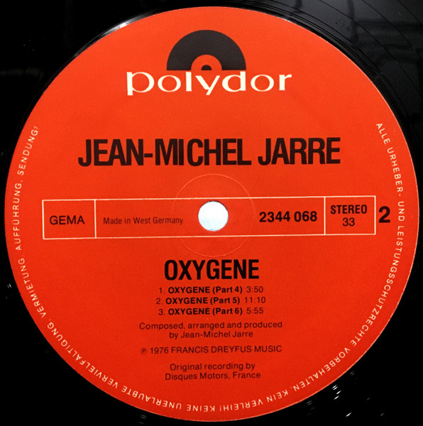 Jean-Michel Jarre - Oxygene | Polydor (2344 068) - 4