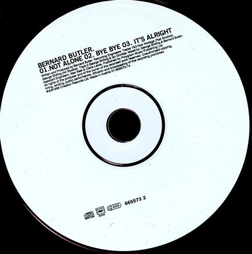 Bernard Butler - Not Alone | Creation Records Ltd. (SCR 665573 2) - 3