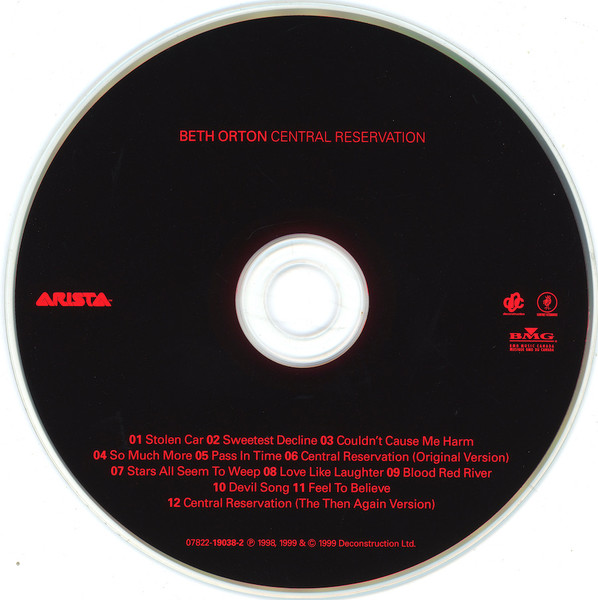 Beth Orton - Central Reservation | Arista (07822-19038-2) - 3 Beth Orton - Central Reservation | Arista (07822-19038-2) - 3