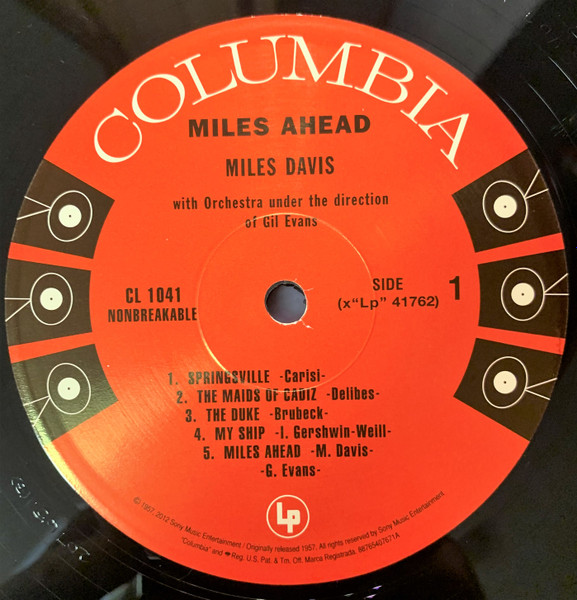 Miles Davis + 19 Orchestra Under The Direction Of Gil Evans - Miles Ahead | Columbia (CL 1041) - 3 Miles Davis + 19 Orchestra Under The Direction Of Gil Evans - Miles Ahead | Columbia (CL 1041) - 3