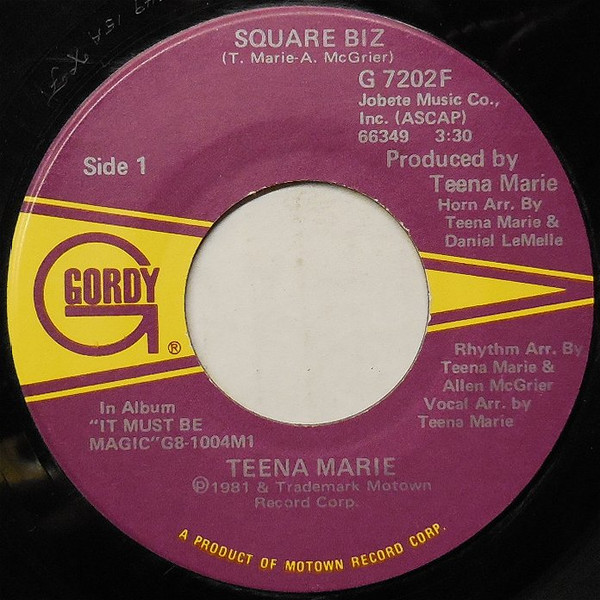 Teena Marie - Square Biz | Gordy (G 7202F)