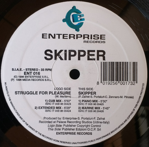 Skipper - Struggle For Pleasure | Enterprise Records (ENT 016) - main