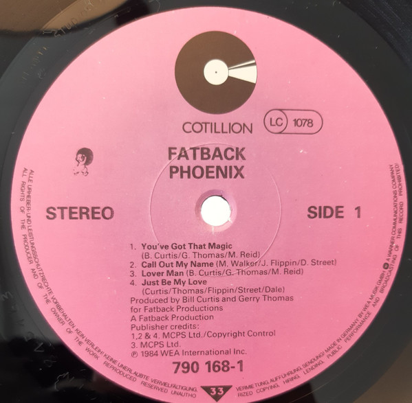 The Fatback Band - Phoenix | Cotillion (790 168-1) - 3