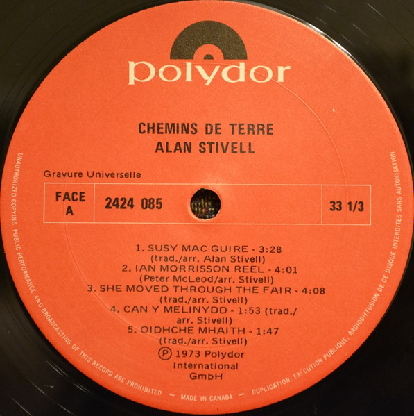 Alan Stivell - Chemins De Terre | Polydor (2424 085) - 3 Alan Stivell - Chemins De Terre | Polydor (2424 085) - 3
