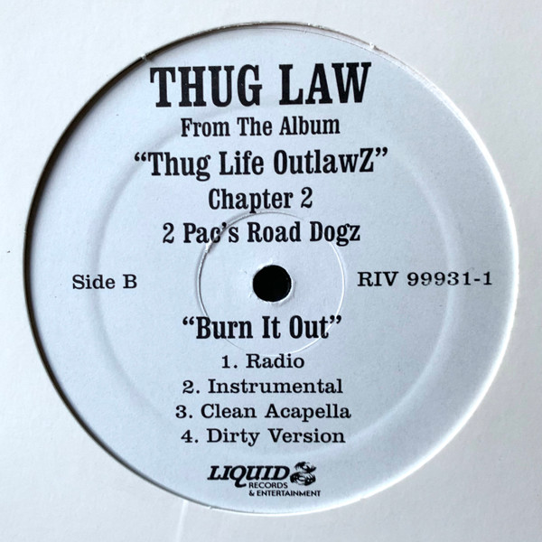 Thug Law - Feeling Like A Outlaw / Burn It Out | Riviera Entertainment (RIV 99931-1) - 2