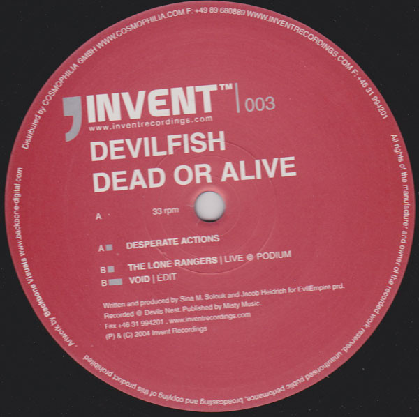 Devilfish - Dead Or Alive | Invent Recordings (INVENT 003)