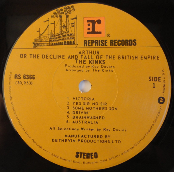 The Kinks - Arthur Or The Decline And Fall Of The British Empire | Reprise Records (RS 6366) - 4