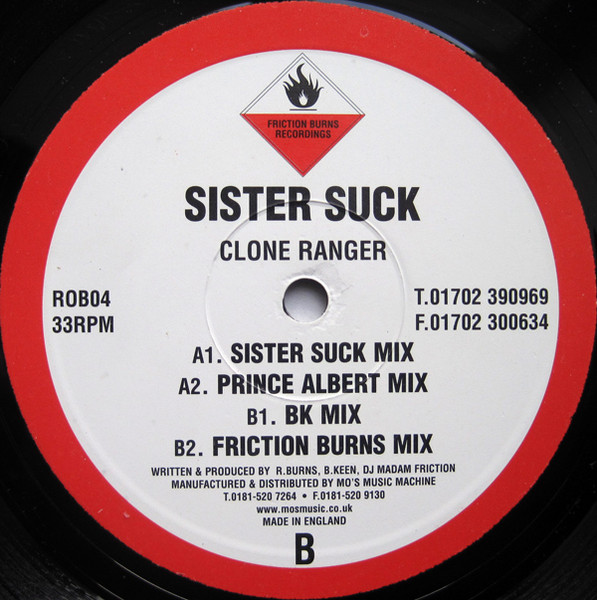 Sister Suck - Clone Ranger | Friction Burns Recordings (ROB 04)