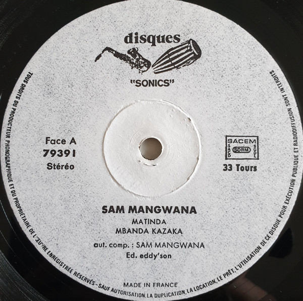 Sam Mangwana - Sam Mangwana | Disques Sonics (79391) - 3