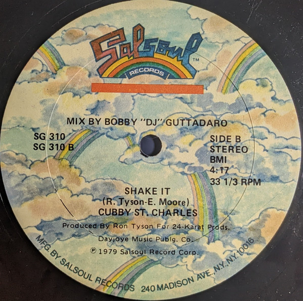 Cubby St. Charles - Party / Shake It | Salsoul Records (SG 310) - 2