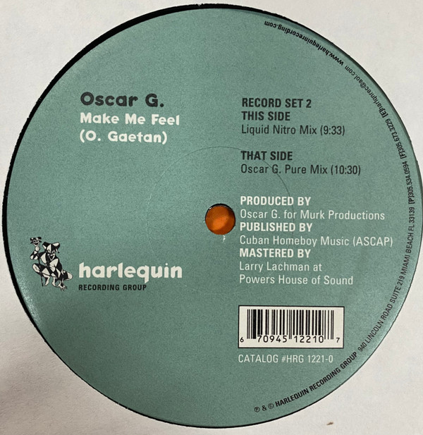 Oscar Gaetan - Make Me Feel | Harlequin Recording Group (HRG 1221-0) - 4