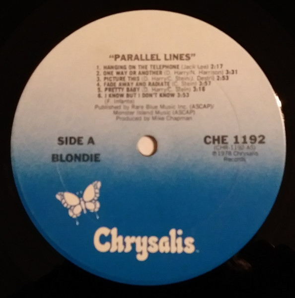 Blondie - Parallel Lines | Chrysalis (CHE 1192) - 3