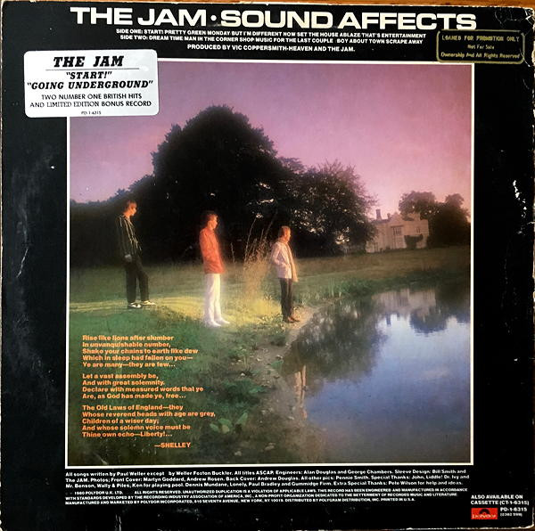 The Jam - Sound Affects | Polydor (PD-1-6315) - 2