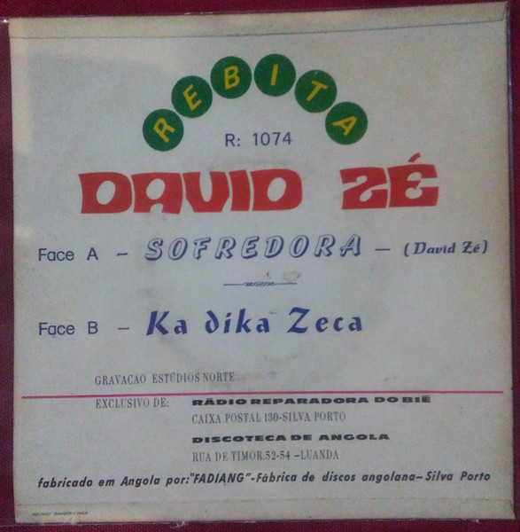David Zé - Sofredora / Ka Dika Zeca | Rebita (R: 1074) - 2