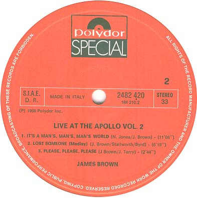 James Brown - Live At The Apollo Vol. 2 | Polydor (2482 420) - 4 James Brown - Live At The Apollo Vol. 2 | Polydor (2482 420) - 4
