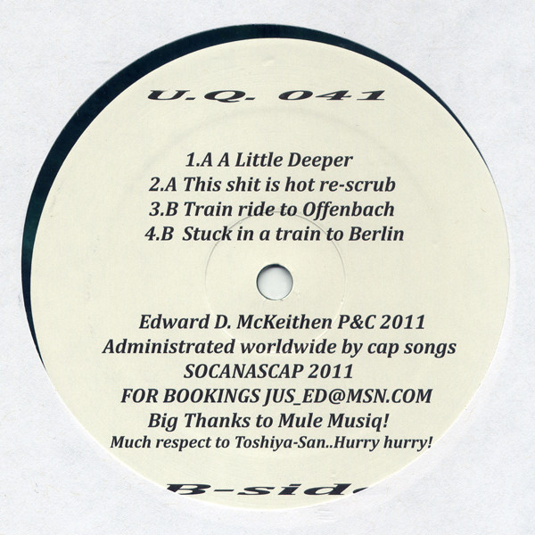 Jus-Ed - Vision Dance | Underground Quality (U.Q. 041) - 2