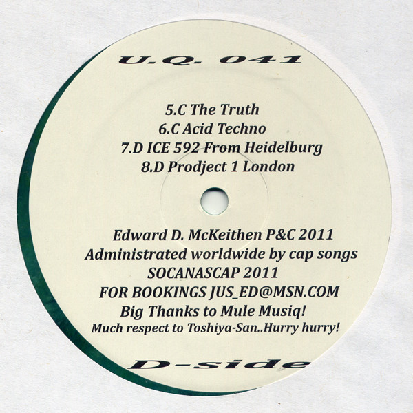 Jus-Ed - Vision Dance | Underground Quality (U.Q. 041) - 4