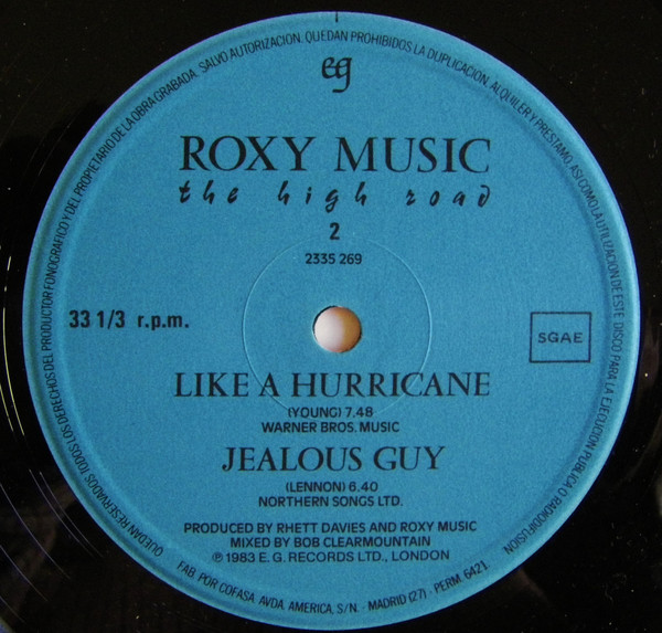 Roxy Music - The High Road | Polydor (23 35 269) - 4 Roxy Music - The High Road | Polydor (23 35 269) - 4