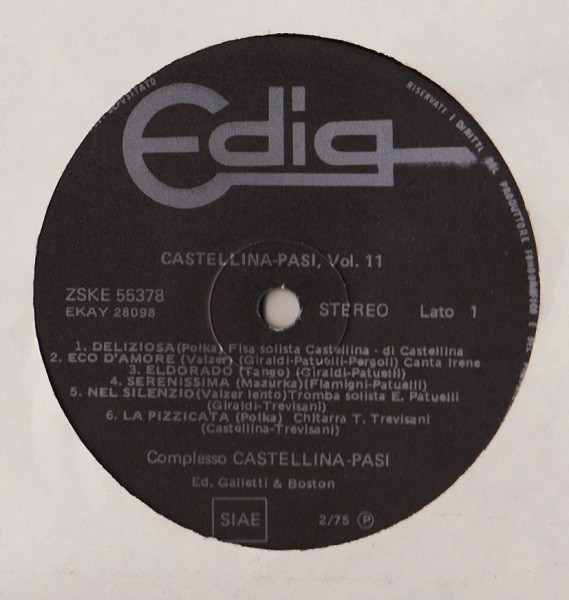 Orchestra Castellina-Pasi - Vol. 11 | Edig (ZSKE 55378) - 3