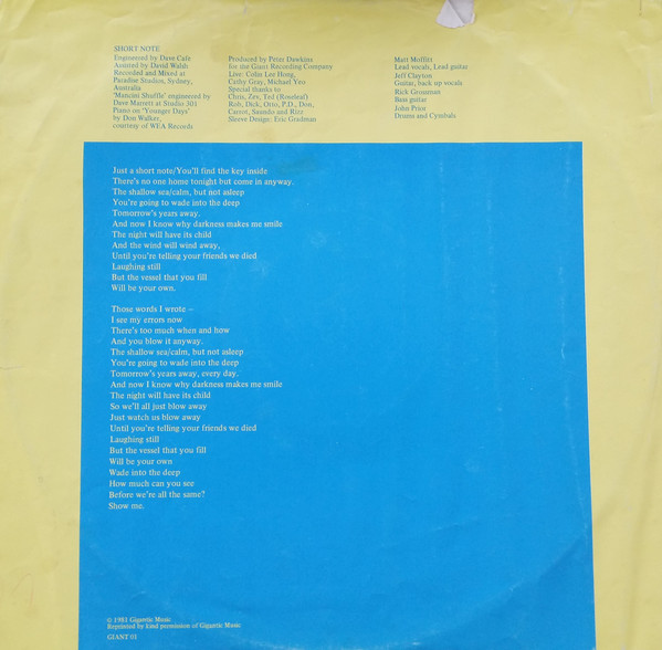 Matt Finish - Short Note | Giant Recording Company (GIANT 01) - 2 Matt Finish - Short Note | Giant Recording Company (GIANT 01) - 2