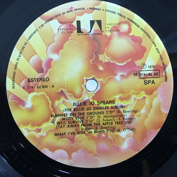 Billie Jo Spears - The Billie Jo Singles Album | United Artists Records (8E 074- 82 806) - 3 Billie Jo Spears - The Billie Jo Singles Album | United Artists Records (8E 074- 82 806) - 3