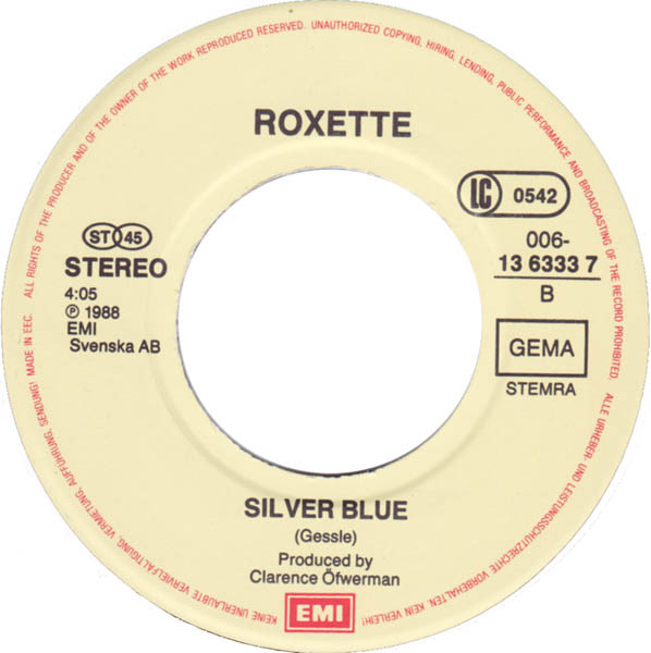 Roxette - The Look | EMI (006-13 6333 7) - 4