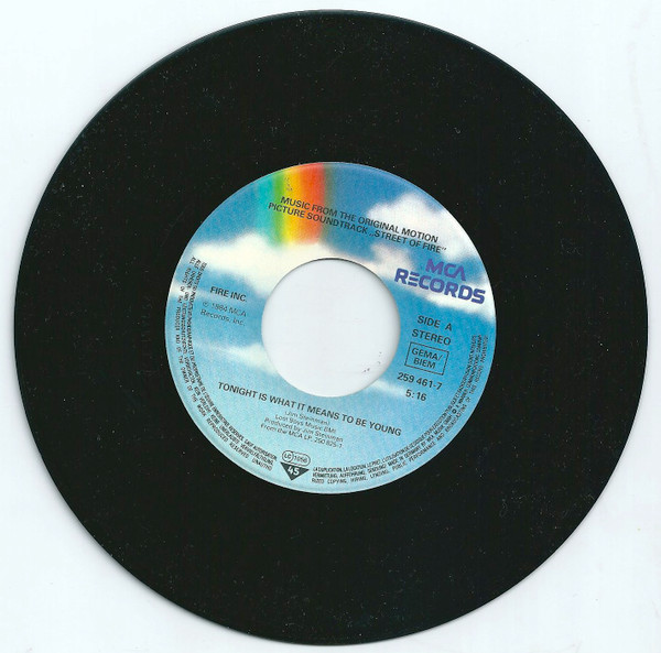 Jim Steinman And Fire Inc. - Tonight Is What It Means To Be Young | MCA Records (259 461-7)