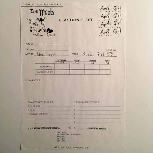 The Moob - April Girl (Lost In Space Mix) | Sugarline Records (MOOB 1) - 2
