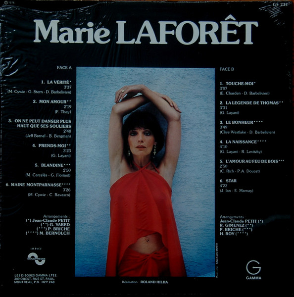 Marie Laforêt - La Vérité | Gamma (GS 233) - 2