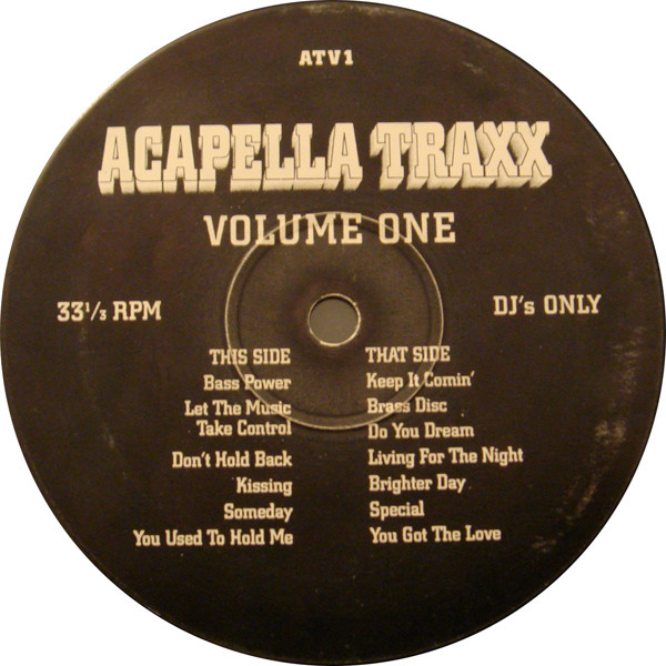 Various - Acapella Traxx Volume One | Not On Label (ATV1) - main Various - Acapella Traxx Volume One | Not On Label (ATV1) - main