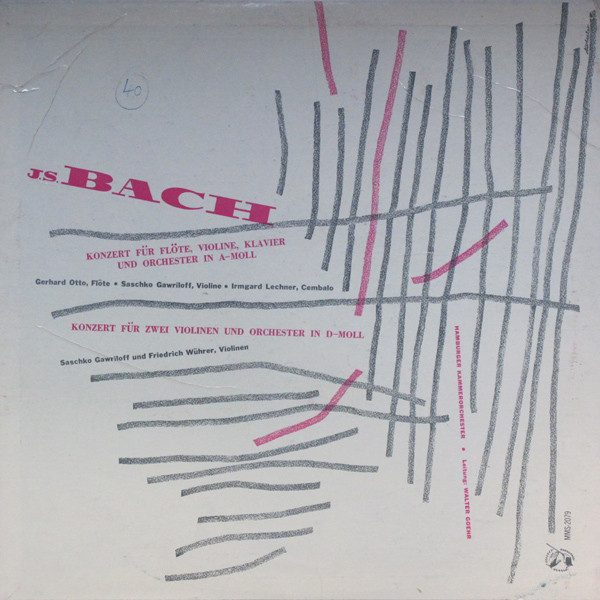 Johann Sebastian Bach - Konzert Für Flöte, Violine, Klavier Und Orchester In A-Moll / Konzert Für Zwei Violinen Und Orchester In D-Moll | Musical Masterpiece Society (MMS-2079)