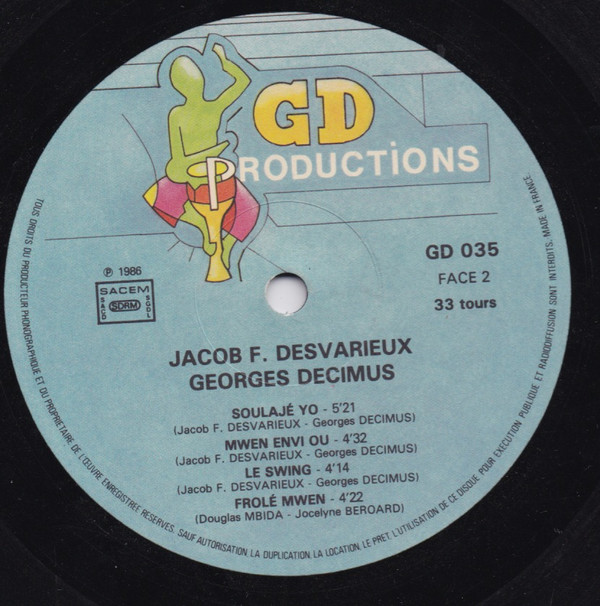 Jacob Desvarieux / Georges Decimus - Jacob F. Desvarieux / Georges Decimus | GD Productions (GD 35) - 3 Jacob Desvarieux / Georges Decimus - Jacob F. Desvarieux / Georges Decimus | GD Productions (GD 35) - 3