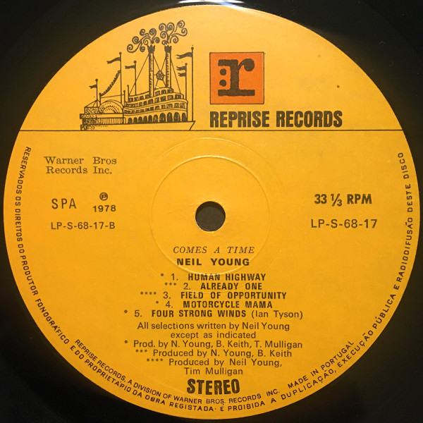 Neil Young - Comes A Time | Reprise Records (LP-S-68-17) - main