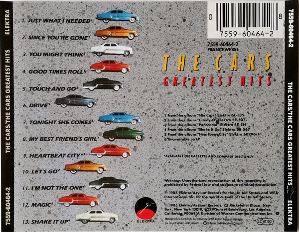 The Cars - The Cars Greatest Hits | Elektra (7559-60464-2) - 2